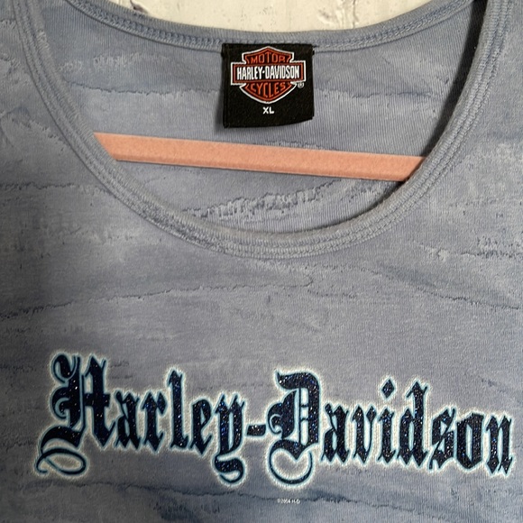 Harley Davidson Blue Ombré Top - Picture 3 of 8